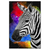 Led Wandbild Zebra Pop Art No 1 Hochformat Produktvorschau Frontal