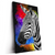 Led Wandbild Zebra Pop Art No 1 Hochformat Produktvorschau Seitlich