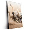 Led Wandbild Zebra Staub Hochformat Produktvorschau Seitlich