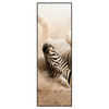 Led Wandbild Zebra Staub Schmal Produktvorschau Frontal