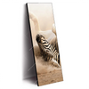 Led Wandbild Zebra Staub Schmal Produktvorschau Seitlich