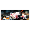 Led Wandbild Zen Steine Mit Blumen Panorama Produktvorschau Frontal