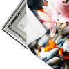 Led Wandbild Zen Steine Mit Blumen Querformat Materialvorschau