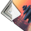 Led Wandbild Zen Steine Sonnenuntergang Quadrat Materialvorschau