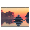 Led Wandbild Zen Steine Sonnenuntergang Querformat Produktvorschau Frontal