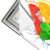 Led Wandbild Zitrusfruechte Auf Eis Querformat Materialvorschau