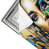 Led Wandbild Zoe Mosaikgesicht Im Grossstadtlicht Querformat Materialvorschau