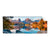 Textil Ersatzdruck Abendszene Mit Bergen Und See Panorama Produktvorschau Frontal