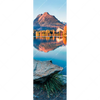 Textil Ersatzdruck Abendszene Mit Bergen Und See Schmal Motivvorschau