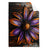 Textil Ersatzdruck Abstrakte Blume In Orange Lila Hochformat Produktvorschau Frontal