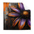 Textil Ersatzdruck Abstrakte Blume In Orange Lila Quadrat Produktvorschau Frontal