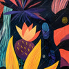 Textil Ersatzdruck Abstrakte Natur Querformat Zoom