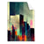 Textil Ersatzdruck Abstrakte Skyline No 3 Hochformat Produktvorschau Frontal