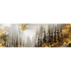 Textil Ersatzdruck Abstrakte Tannen Panorama Motivvorschau