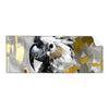 Textil Ersatzdruck Abstrakter Papagei Mit Gold Panorama Produktvorschau Frontal