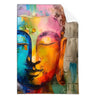 Textil Ersatzdruck Abstraktes Buddha Gesicht Hochformat Produktvorschau Frontal