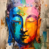 Textil Ersatzdruck Abstraktes Buddha Gesicht Quadrat Motivvorschau