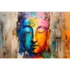 Textil Ersatzdruck Abstraktes Buddha Gesicht Querformat Motivvorschau