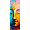 Textil Ersatzdruck Abstraktes Buddha Gesicht Schmal Motivvorschau