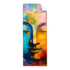 Textil Ersatzdruck Abstraktes Buddha Gesicht Schmal Produktvorschau Frontal
