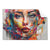 Textil Ersatzdruck Abstraktes Frauenportraet Aurora Querformat Produktvorschau Frontal