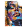 Textil Ersatzdruck Abstraktes Frauenportraet Dilara Hochformat Produktvorschau Frontal