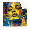 Textil Ersatzdruck Abstraktes Frauenportraet Gloria Quadrat Produktvorschau Frontal