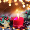 Textil Ersatzdruck Adventskerze Mit Weihnachtsschmuck Quadrat Motivvorschau