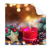 Textil Ersatzdruck Adventskerze Mit Weihnachtsschmuck Quadrat Produktvorschau Frontal