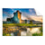 Textil Ersatzdruck Alte Burg Mit See Querformat Produktvorschau Frontal