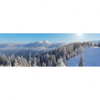 Textil Ersatzdruck Berge Und Waelder In Schnee Panorama Motivvorschau