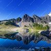 Textil Ersatzdruck Bergsee In Amerika Quadrat Motivvorschau