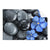 Textil Ersatzdruck Blaue Blume Graue Steine Querformat Produktvorschau Frontal
