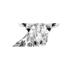 Textil Ersatzdruck Bleistiftzeichnung Giraffe Panorama Motivvorschau