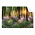 Textil Ersatzdruck Bluehender Wald Bei Sonnenaufgang Querformat Produktvorschau Frontal