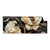 Textil Ersatzdruck Blueten Gold Weiss Schwarz Panorama Produktvorschau Frontal