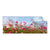 Textil Ersatzdruck Blumenwiese Bei Strahlend Blauem Himmel Panorama Produktvorschau Frontal