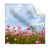 Textil Ersatzdruck Blumenwiese Bei Strahlend Blauem Himmel Quadrat Produktvorschau Frontal