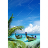 Textil Ersatzdruck Boote Im Tropischen Meer Hochformat Motivvorschau