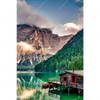 Textil Ersatzdruck Bootshuette Hochformat Motivvorschau