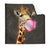 Textil Ersatzdruck Bubble Gum Giraffe Quadrat Produktvorschau Frontal
