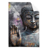 Textil Ersatzdruck Buddha Kosmische Gelassenheit Hochformat Produktvorschau Frontal