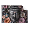 Textil Ersatzdruck Buddha Kunst Mit Pastellblueten Querformat Produktvorschau Frontal