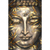 Textil Ersatzdruck Buddha Silber Gold Hochformat Motivvorschau