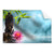 Textil Ersatzdruck Buddha Statue Mit Seerose Querformat Produktvorschau Frontal