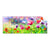 Textil Ersatzdruck Bunte Mohnblumen Panorama Produktvorschau Frontal