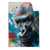 Textil Ersatzdruck Bunter Gorilla Mit Farbspritzern Hochformat Produktvorschau Frontal