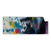 Textil Ersatzdruck Bunter Gorilla Mit Farbspritzern Panorama Produktvorschau Frontal