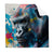 Textil Ersatzdruck Bunter Gorilla Mit Farbspritzern Quadrat Produktvorschau Frontal