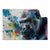Textil Ersatzdruck Bunter Gorilla Mit Farbspritzern Querformat Produktvorschau Frontal